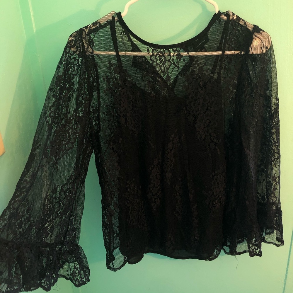 Lace Long Sleeve w/ tank top